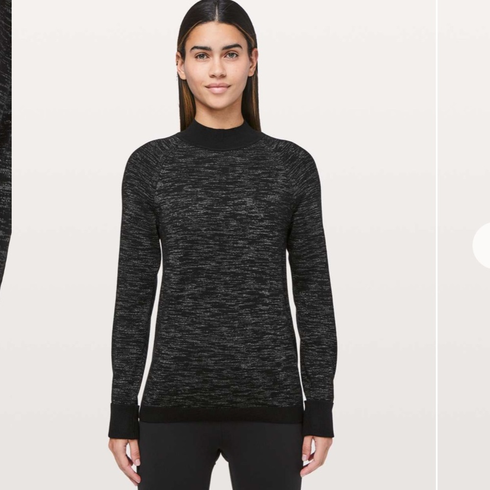 Lululemon Soft Shine Sweater
Black / Steel Grey